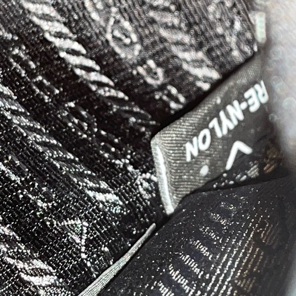Prada Re-Nylon & Saffiano Leather Shoulder Bag – Black, Authentic, Like New - Picture 11 of 16